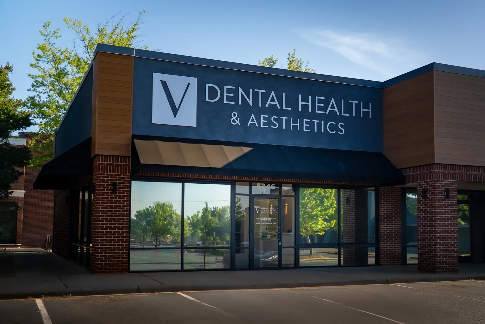 V Dental Health & Aesthetics office exterior in Charlotte, NC